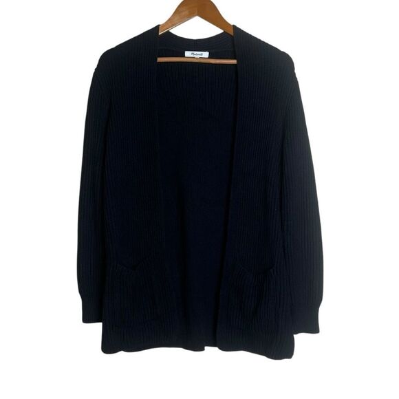 Madewell 100% cotton black open cardigan - Picture 1 of 7
